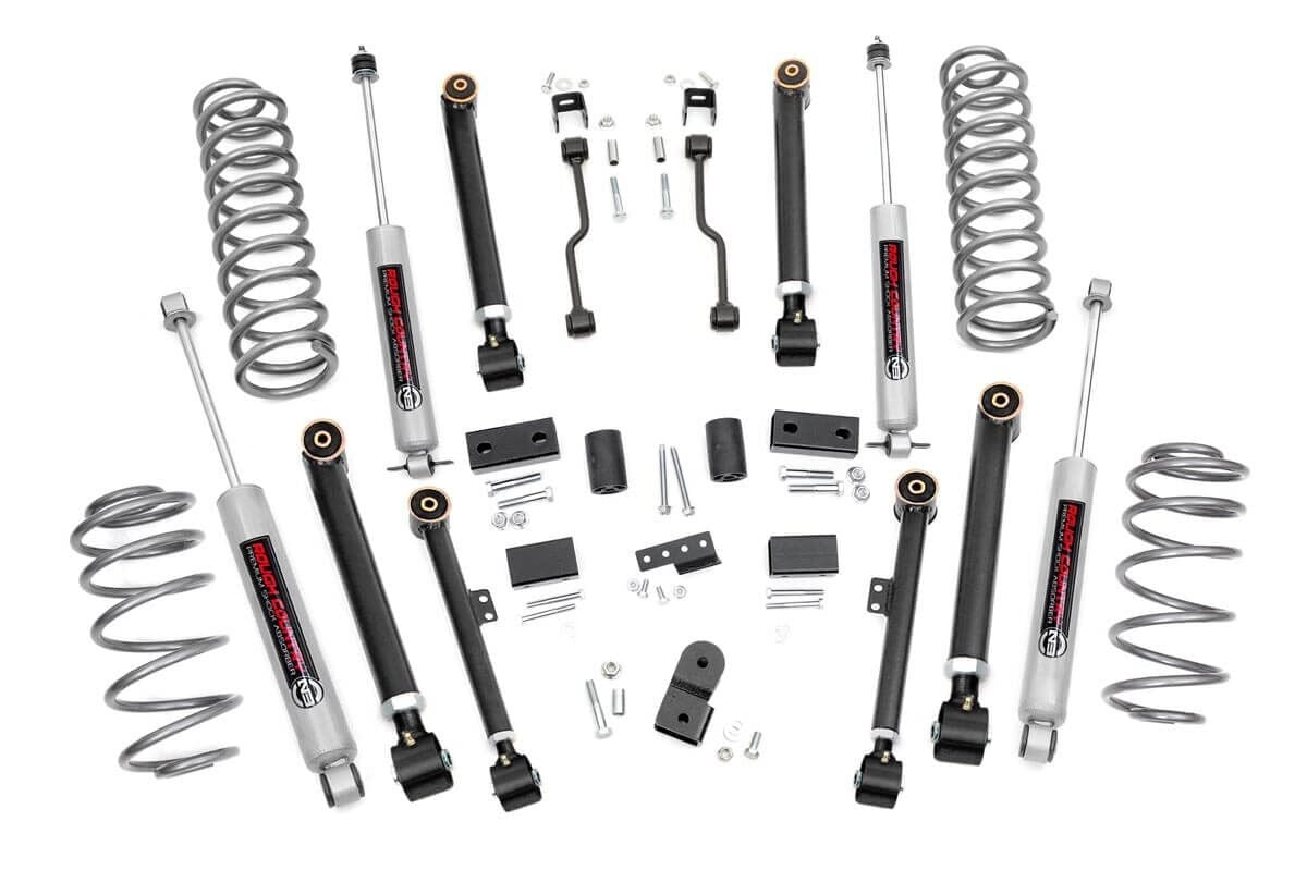 Jeep Grand Cherokee Suspension Lift Kit - Rough Country - 4 Inch X-Series - '93-'98